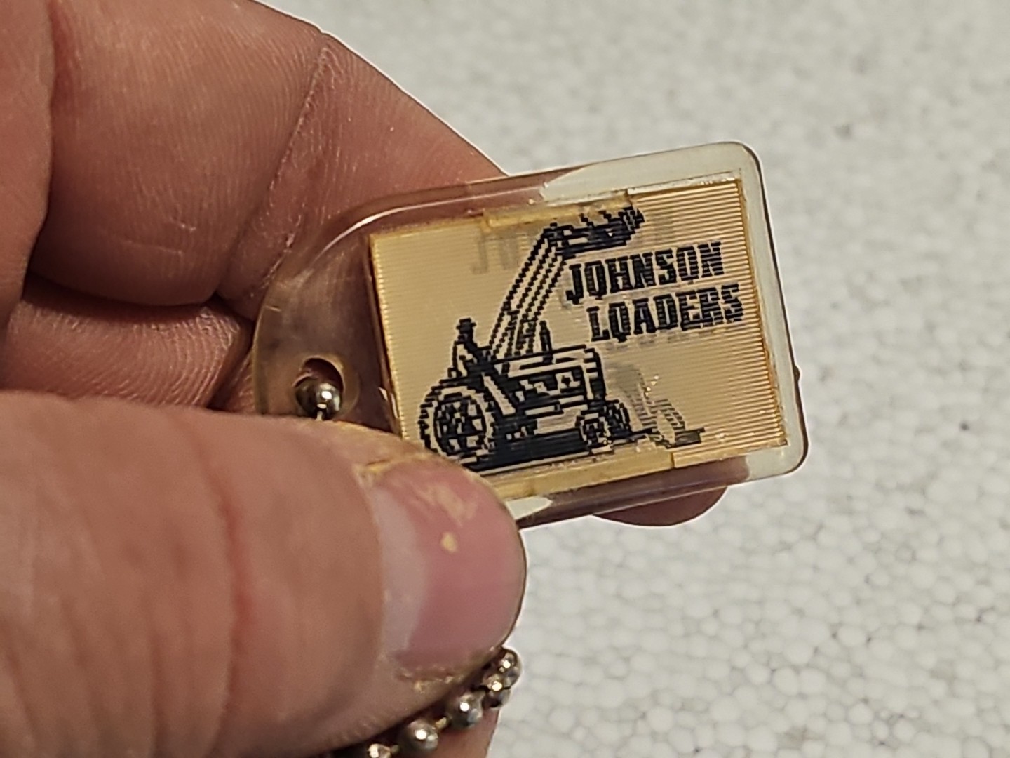 Vintage Johnson Work Horse Loaders Key Fob