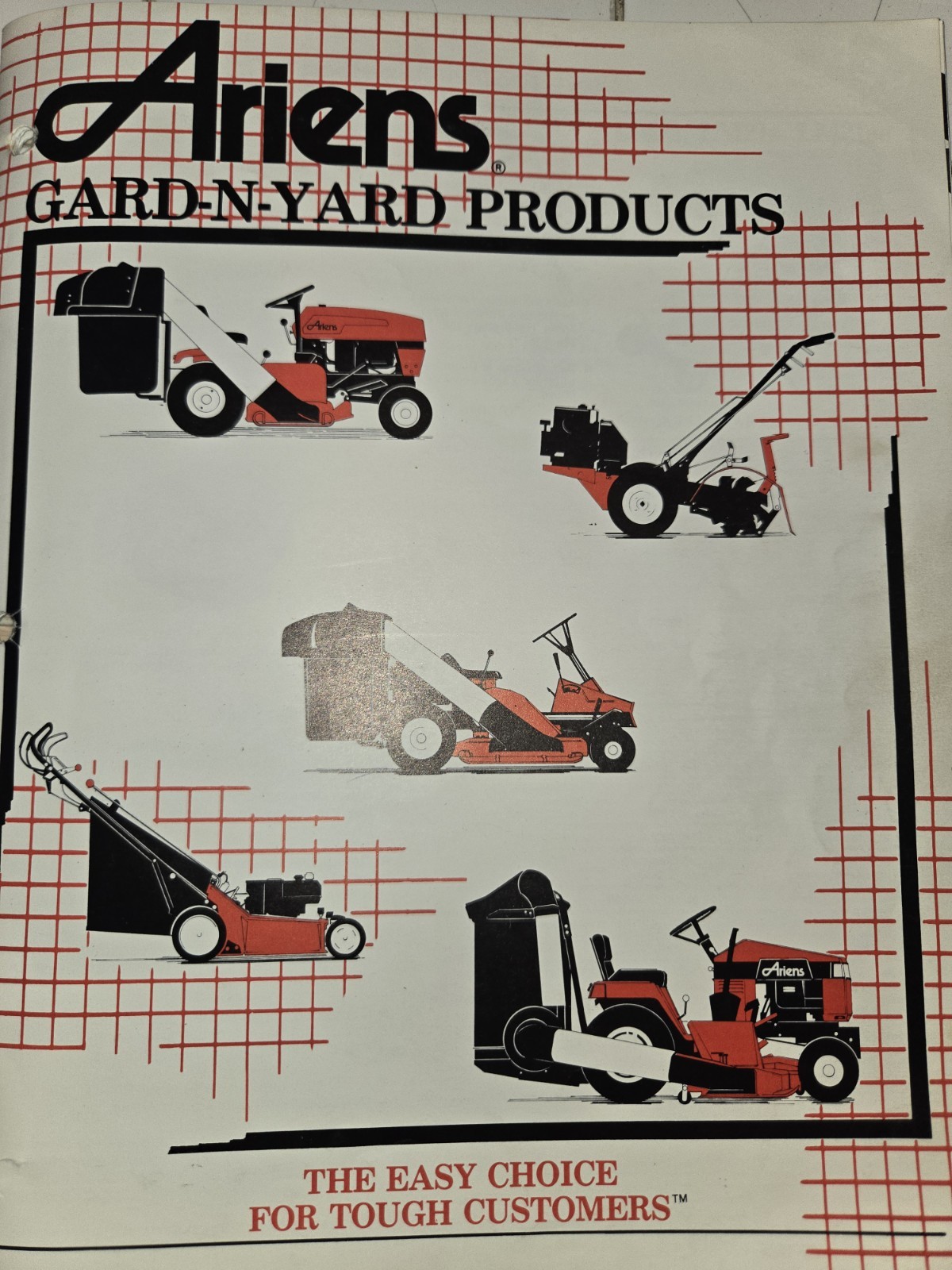 1985 ARIENS GARD N YARD PRODUCTS DEALERSHIP ADVERTISING BROCHURE
