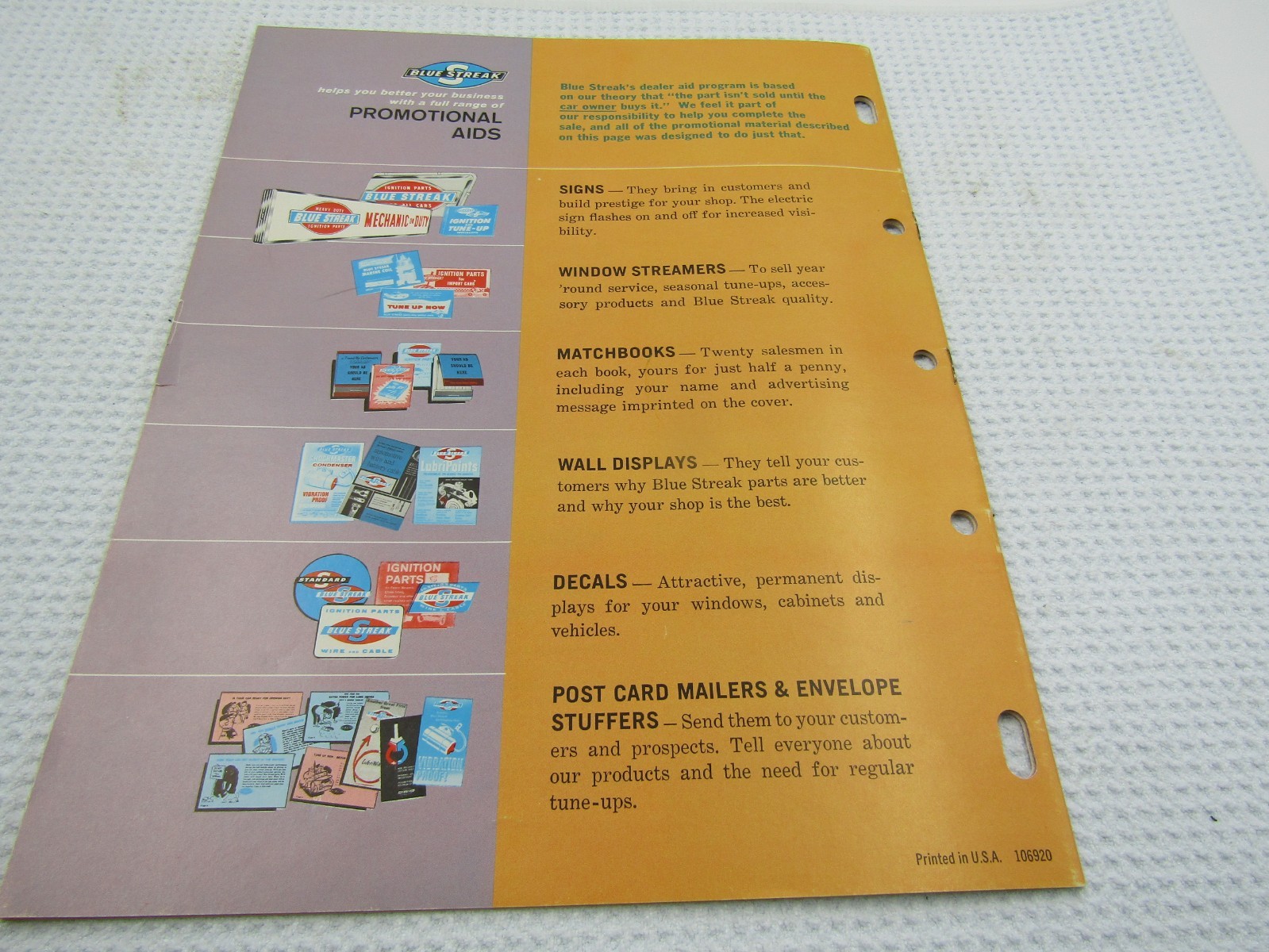 VTG 1969 Standard Blue Streak Stockmaster Plan Catalog & Dealer Bonus