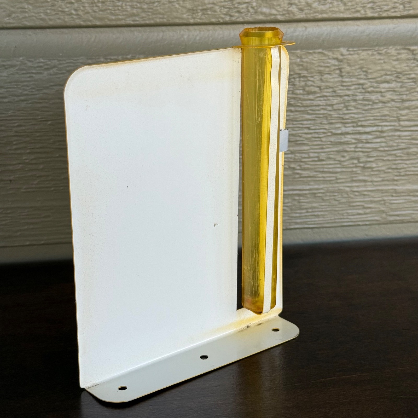 VTG Rain Gauge Topeka Mill & Elevator Co Advertising Kansas Grain Gage Yellow