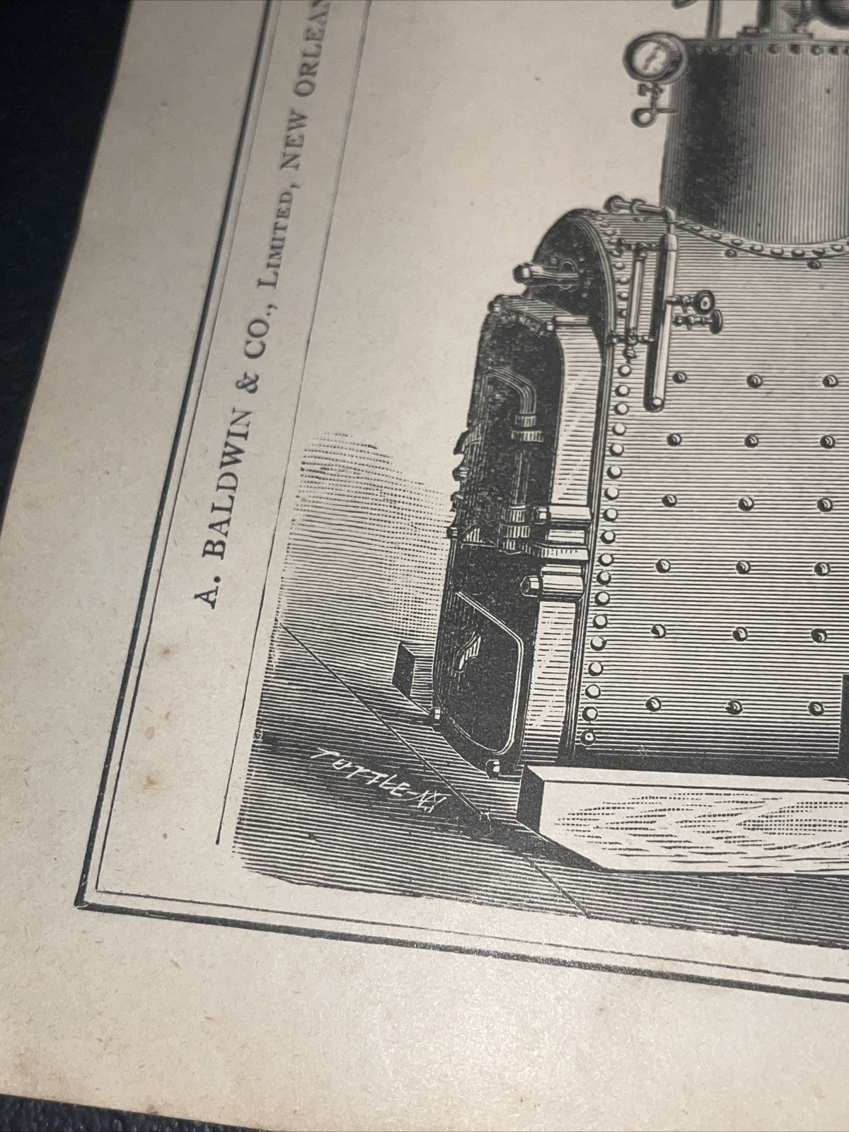 1891 Baldwin – Nagle Engine – Farm Advertising – New Orleans