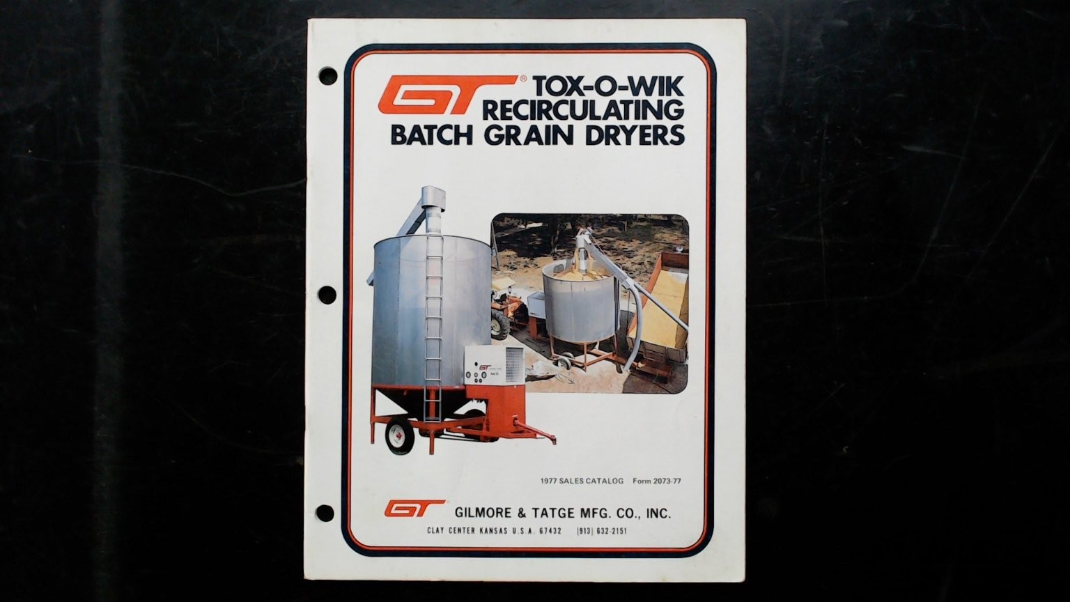 GT Tox-O-Wik Recirculating Batch Grain Dryers 1977 Brochure Agriculture