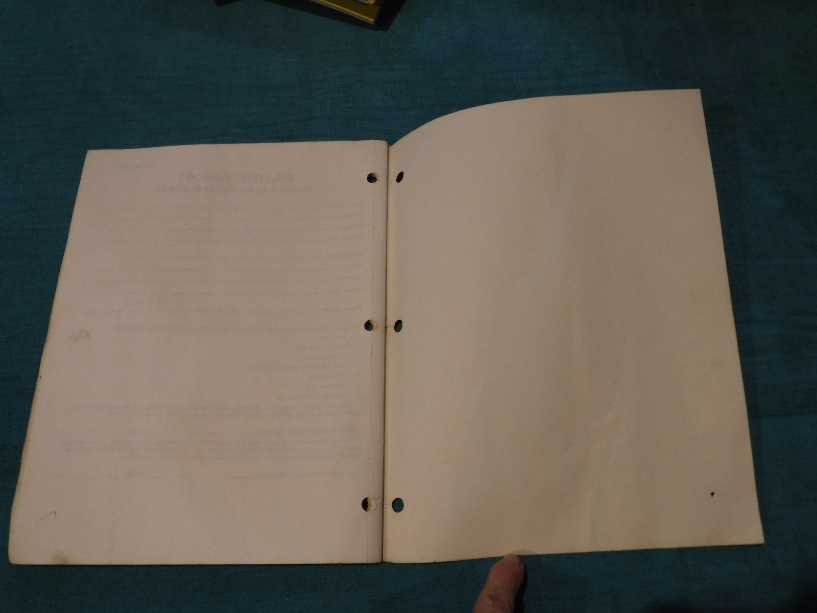 Whirl-A-Feed Blower Operator&rsquo;s Manual 28 30 40 Sperry New Holland BOOKLET