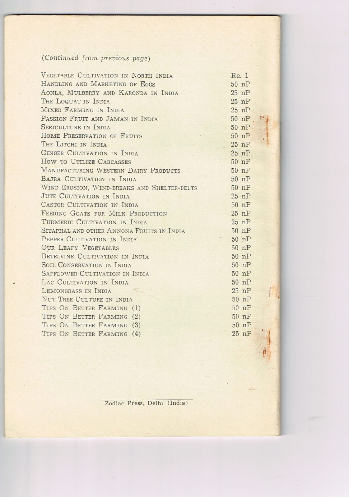 Vintage 1960s Farm Brochure India Tips for Better Farming 5 New Delhi