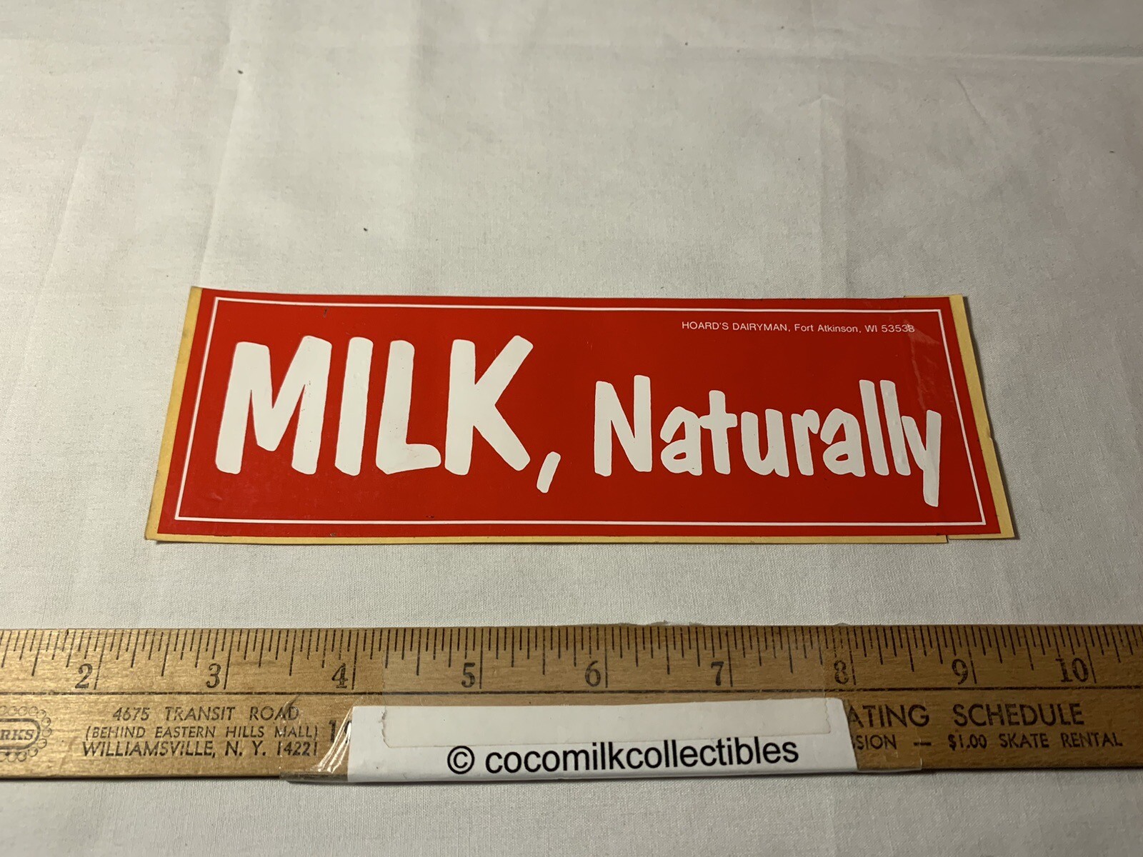 Decal Bumper Sticker Milk Naturally Dairy Milk Farm Farming Hoard&rsquo;s Dairyman