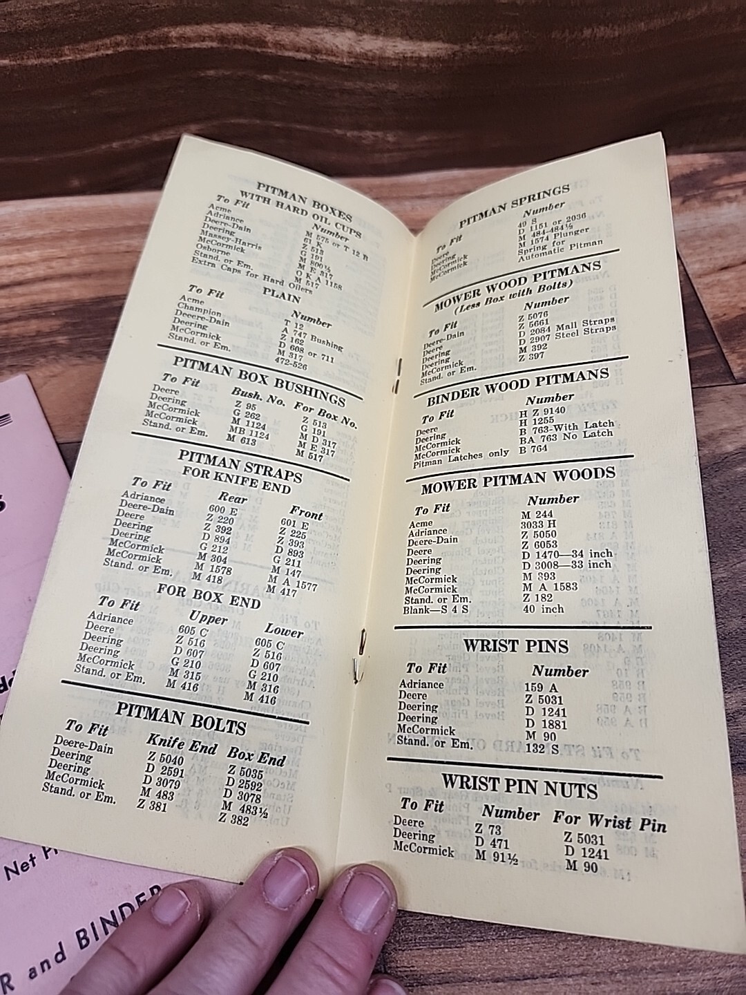 1939 1941 1942 Des Moines Iron Co Specialty Catalog Mower & Binder Parts
