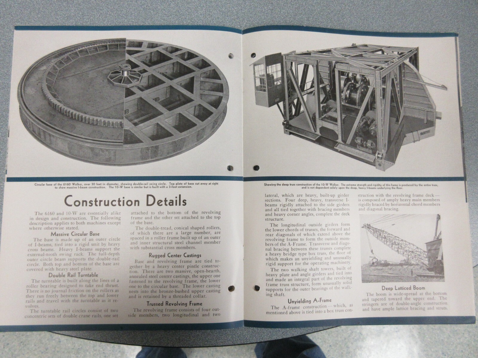 RARE 1931 Bucyrus Monighan 4-W & 6-W Walking Dragline Sales Brochure 20 Page