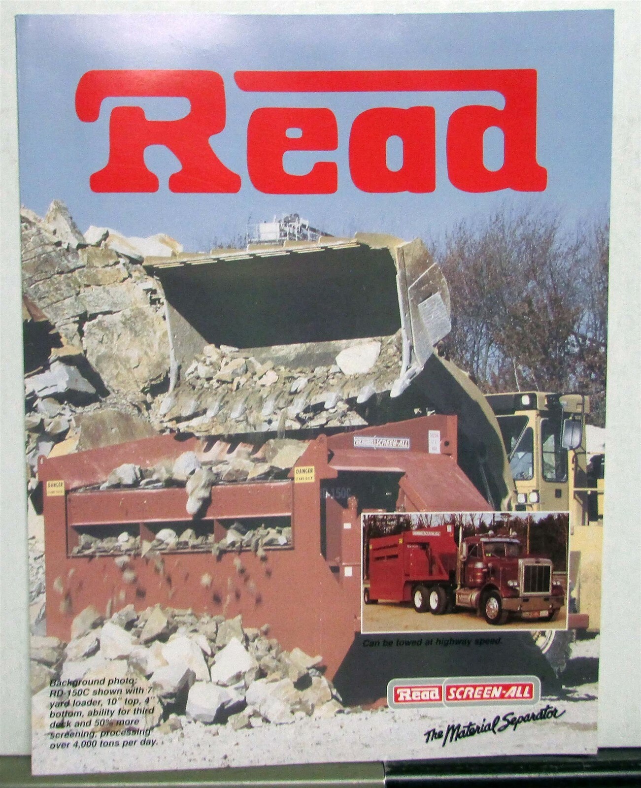 1995 Read 25B 40B 90C 95C Specifications Sales Brochure