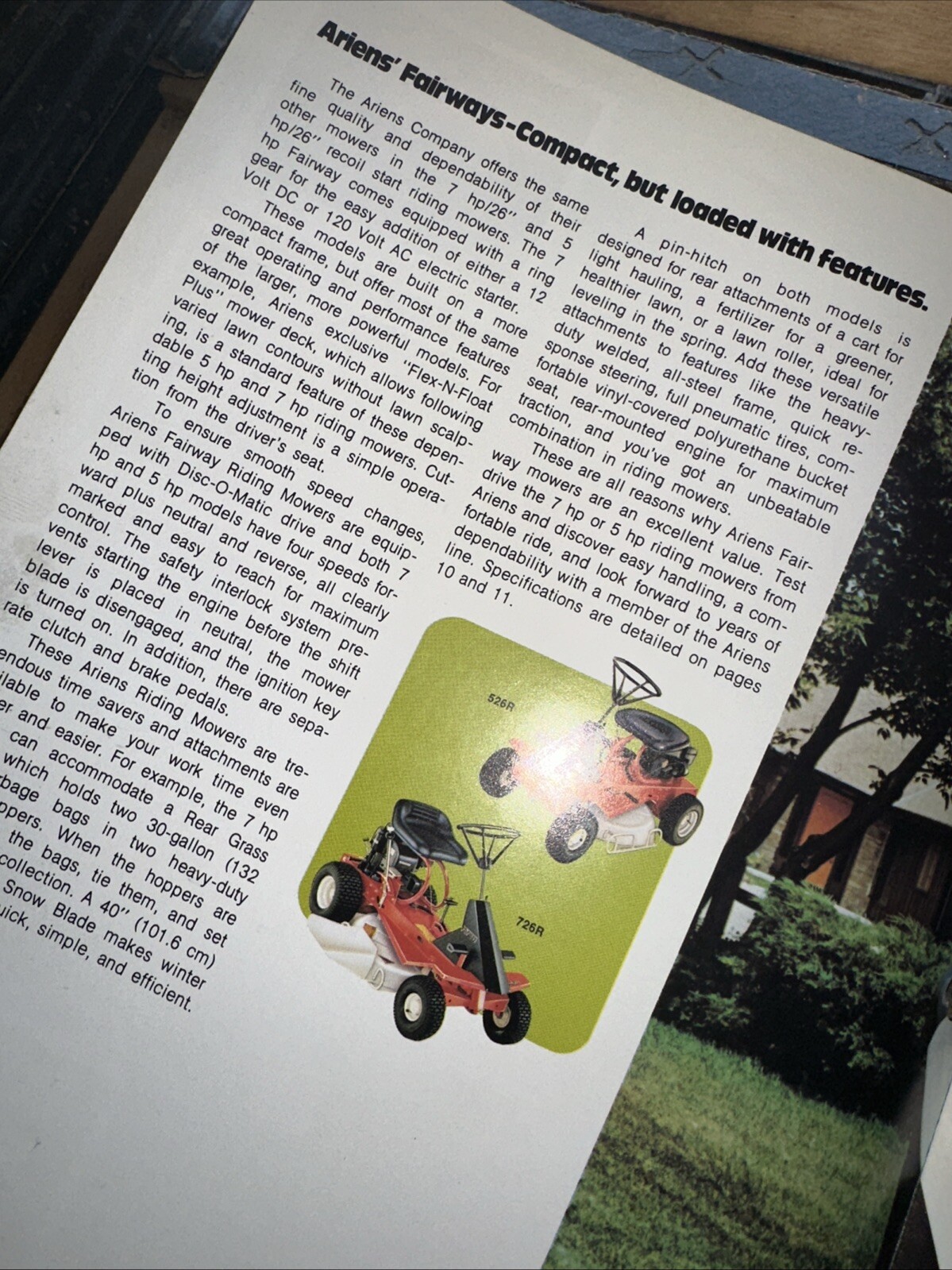 1977 ARIENS Riding Mowers Advertising Catalog Vintage