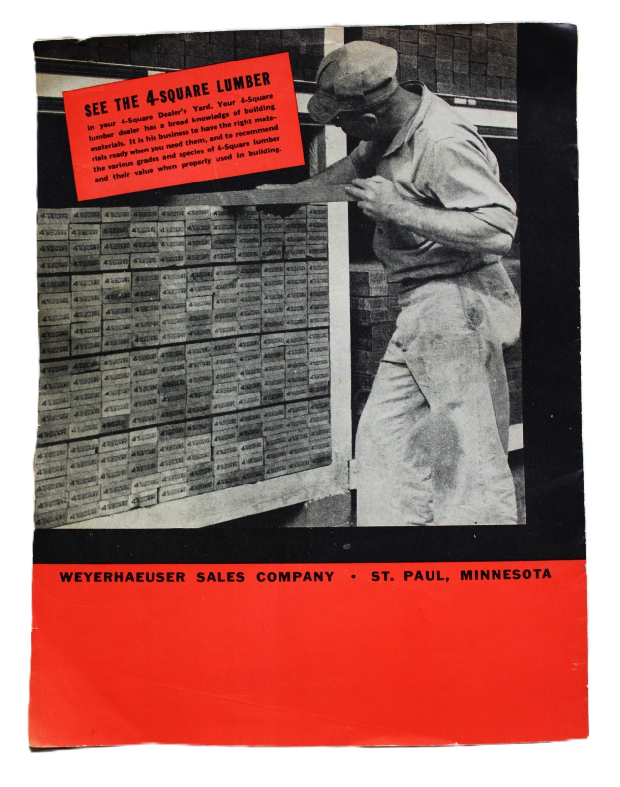 WEYERHHAEUSER LUMBER FARM BUILDINGS ADVERTISING SALES BROCHURE GUIDE 1930s