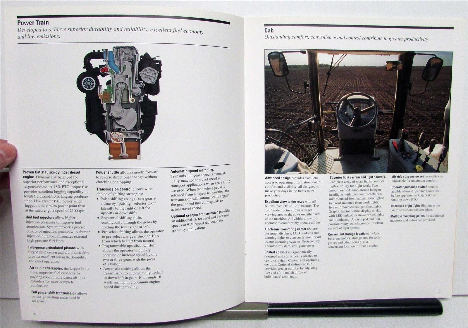 1997 Caterpillar Challenger 45 Articulated Tractor Specs Sales Brochure