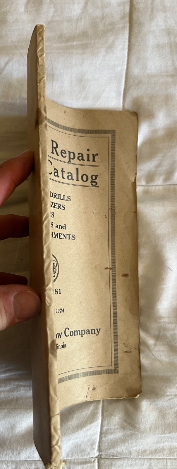1924 Moline Repair Parts Catalog New Moline Plow Company Moline, Illinois