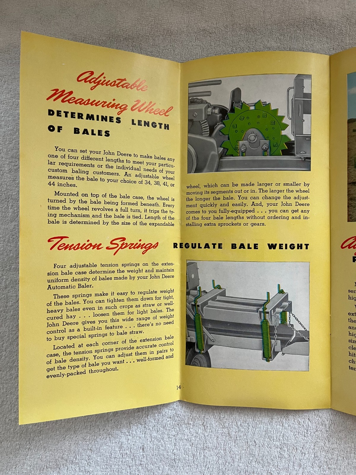 John Deere Automatic Baler For 1953 Promotional Brochure
