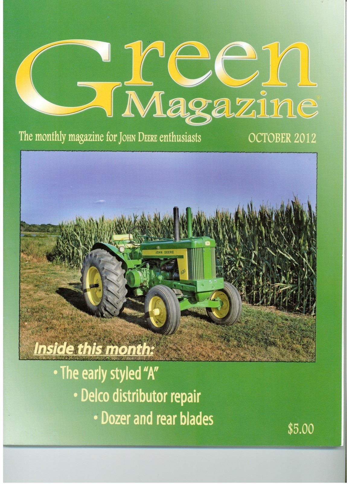 John Deere Early Styled Model A Tractor, Dozer blades, Delco-Remy Distributors