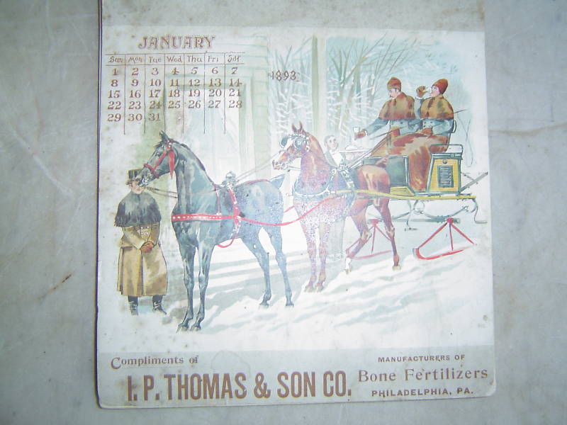 1893 – I P Thomas, Philadelphia, Pa – Bone Fertilizers