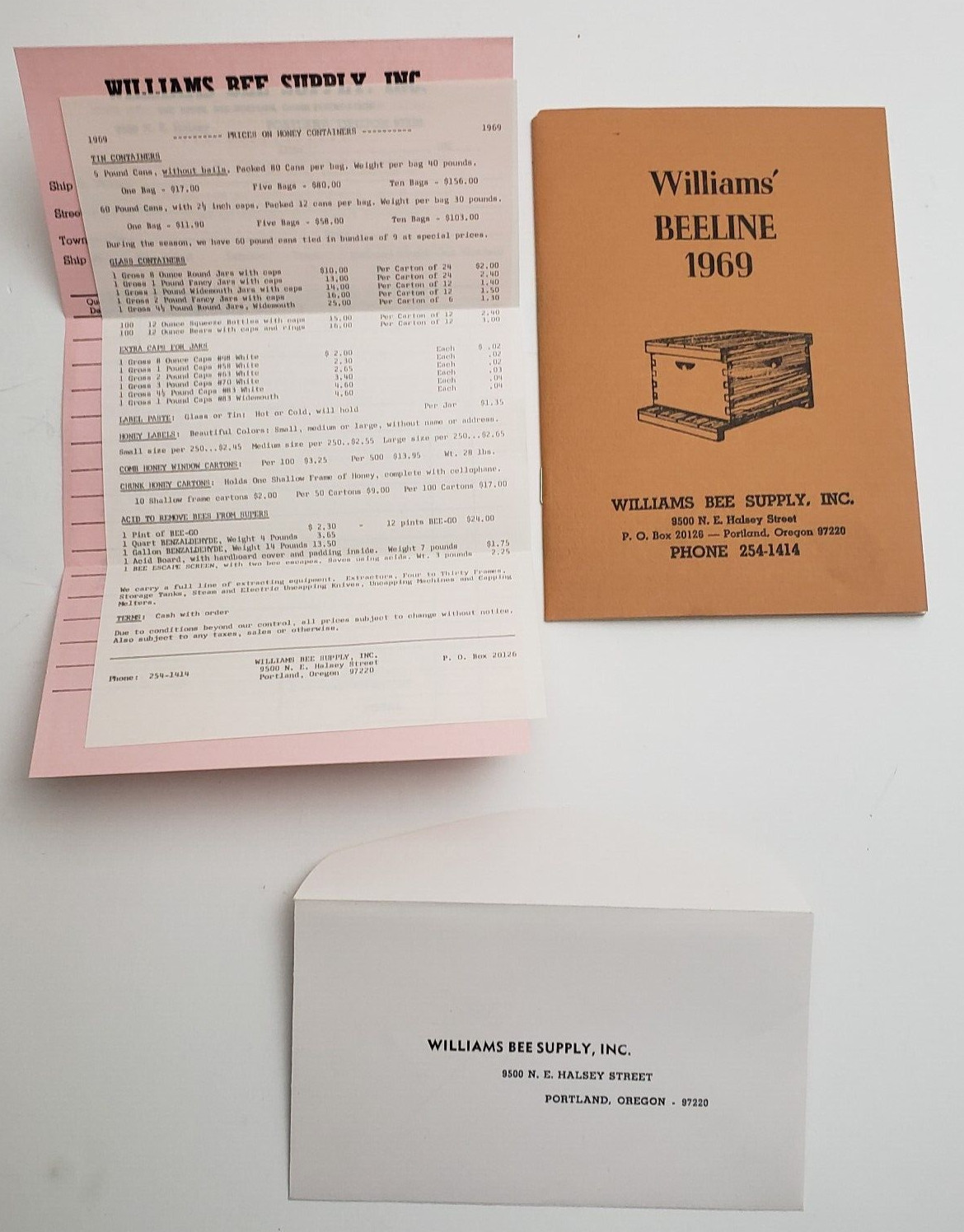 1968 Williams Beeline Catalogs Williams Bee Supply Inc Portland Oregon