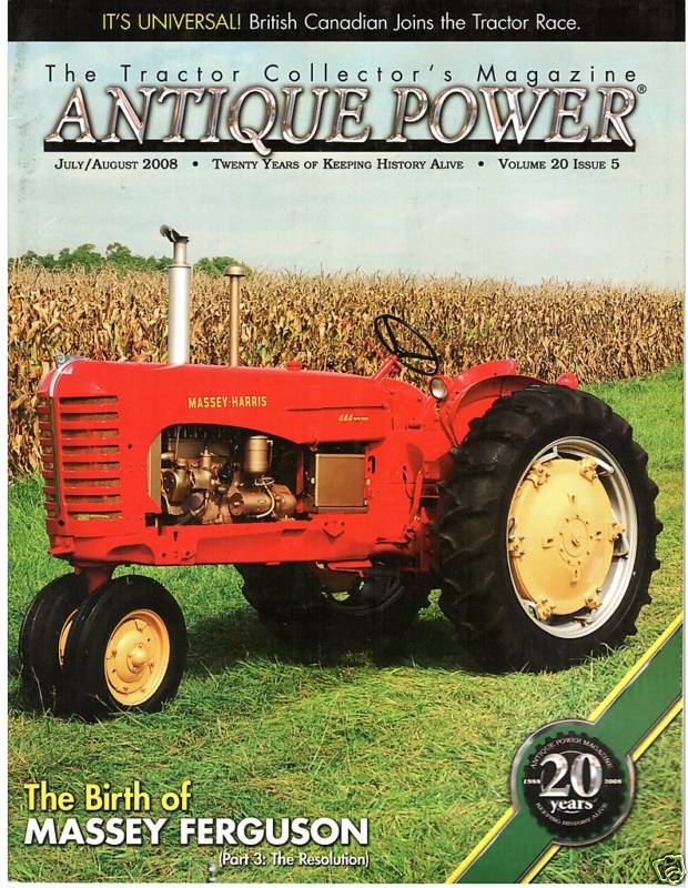 Universal Tractor HP Saunderson, 1926 Minneapolis 17-30, IH 600, 105 Cub Tractor