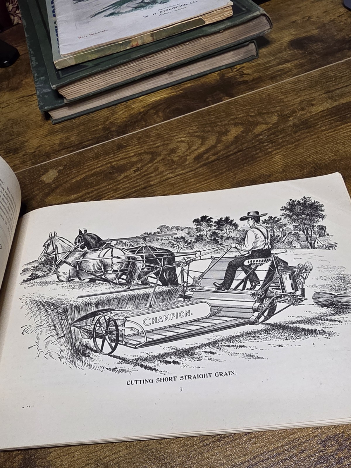 Rare Original 1893 Champion Harvesting Machine Catalog Brochure Springfield