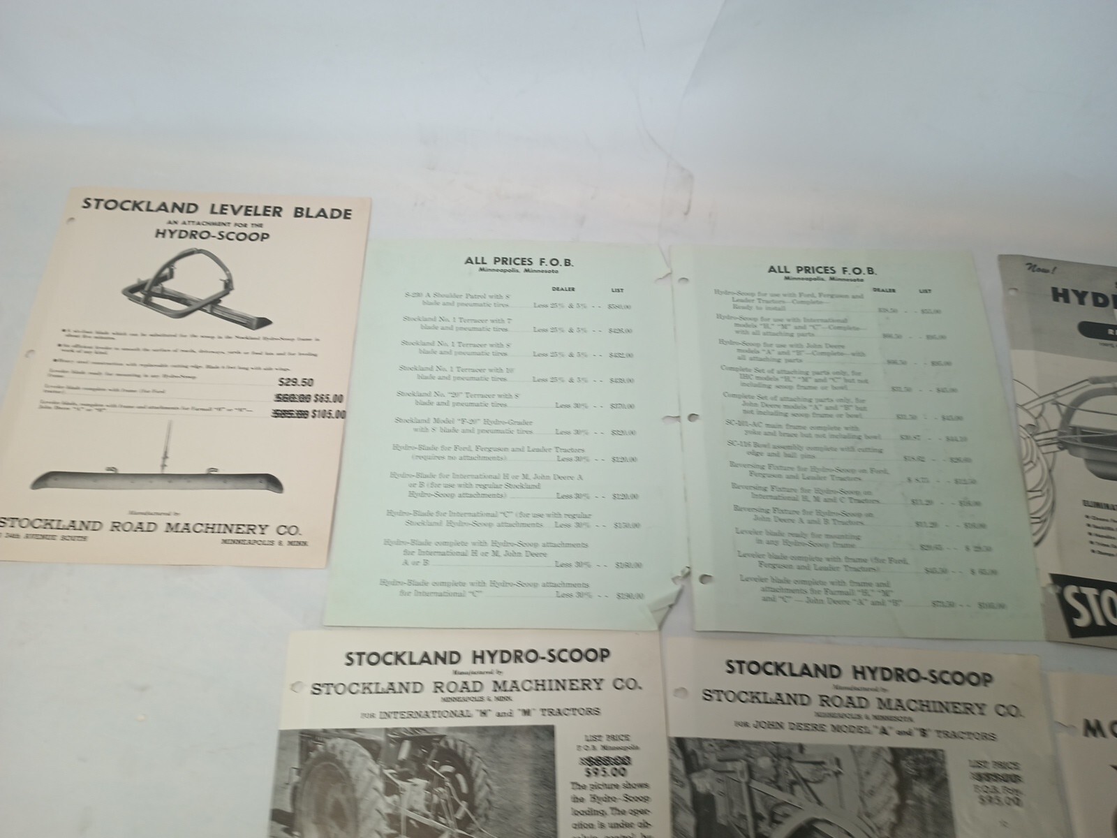 Lot Of Vintage Original Advertising Brochures From Stockland G94 2
