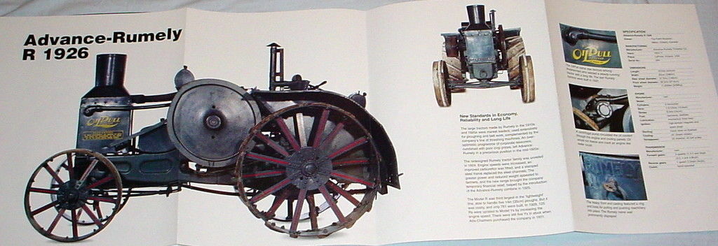 HUGE! ADVANCE-RUMELY R 1926 TRACTOR POSTER picture print farm farmer oil pull