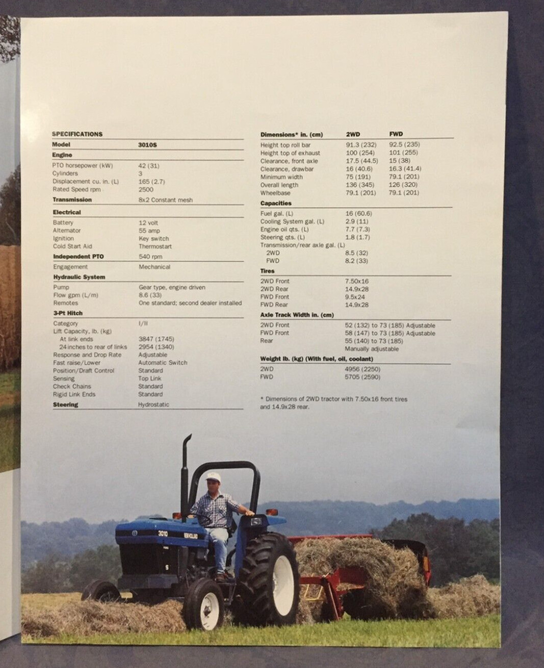 New Holland 42 PTO Hp Economy Tractor Trifold Sales Brochure