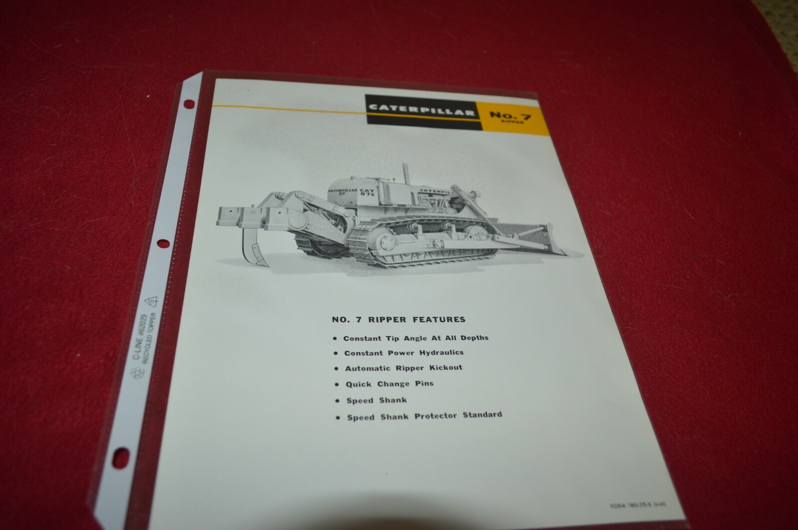 Caterpillar 7 Ripper For 1964 Dealer&rsquo;s Brochure AMIL16