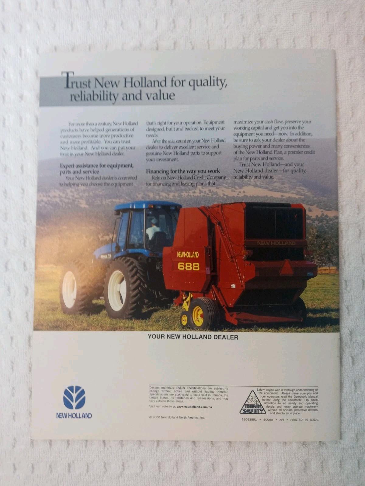 New Holland Round Baler Skid Steer Windrower Assorted Sales Brochures Lot Of 9