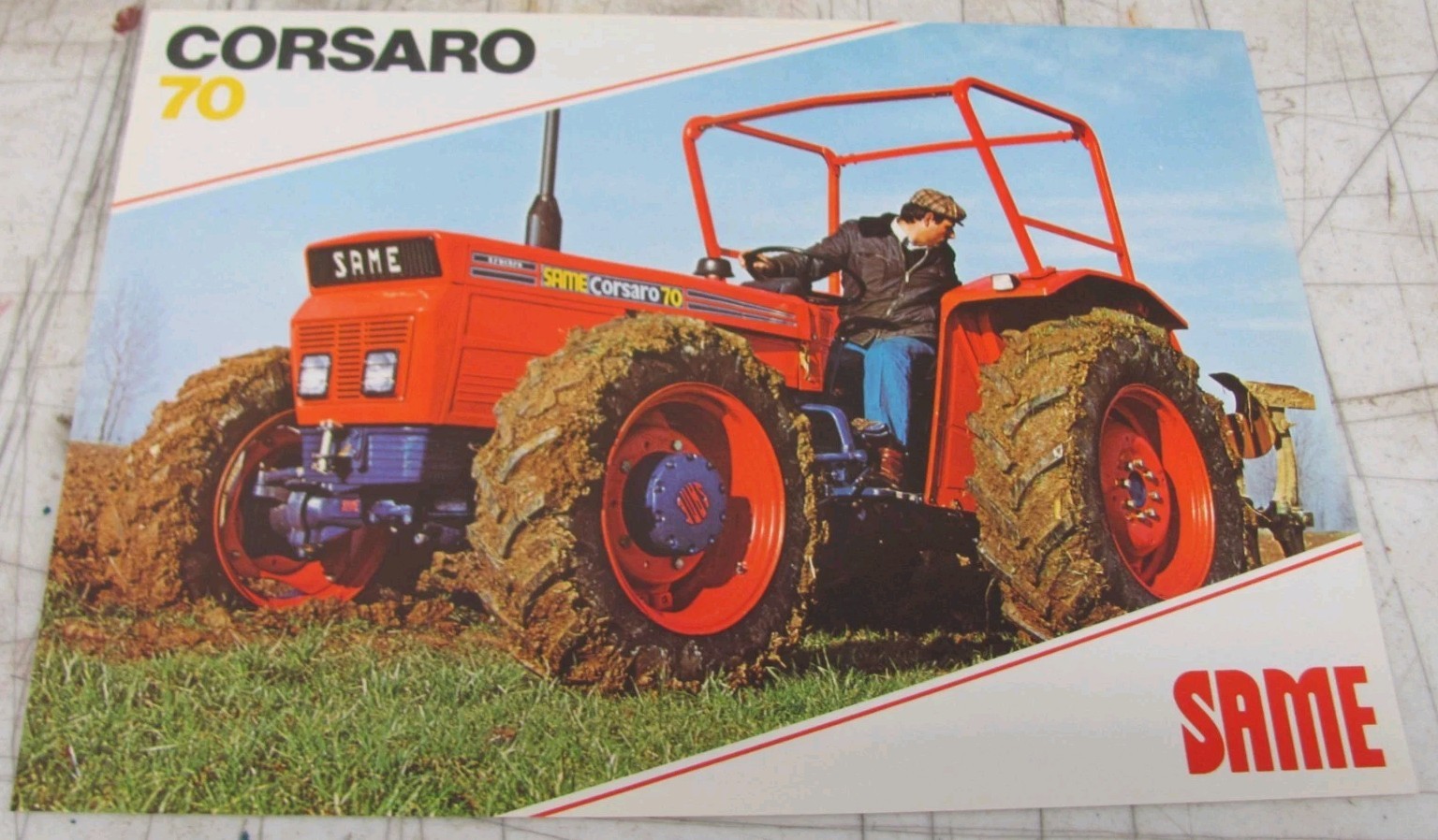 1980 SAME Corsaro 70 Tractor Sales Flyer 3081.050.3.1/01
