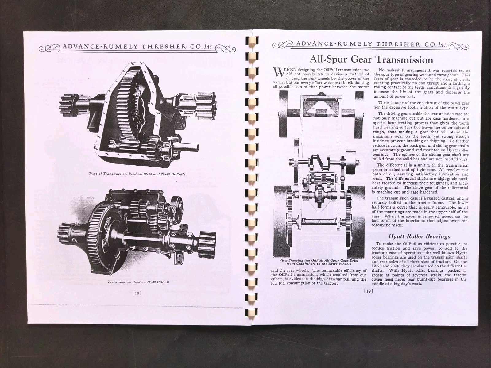 Rumley Oil Pull Tractor Dealer Brochure Owners Manual Print Advertising Reprint