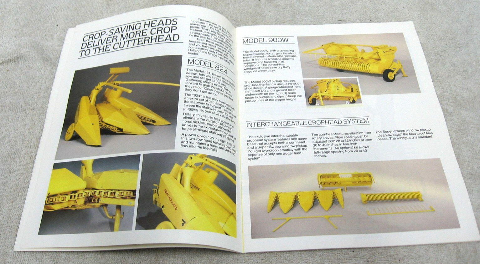 VINTAGE 1984 FORD NEW HOLLAND TRACTOR PULL TYPE FORAGE HARVESTERS BROCHURE