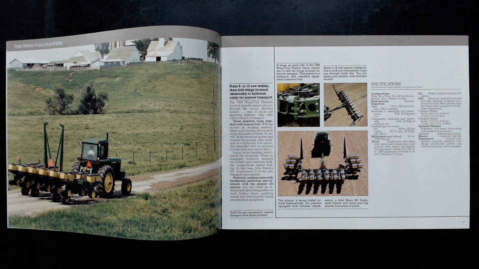 John Deere Drawn Integral Unit Planters Agricultural Brochure Vintage