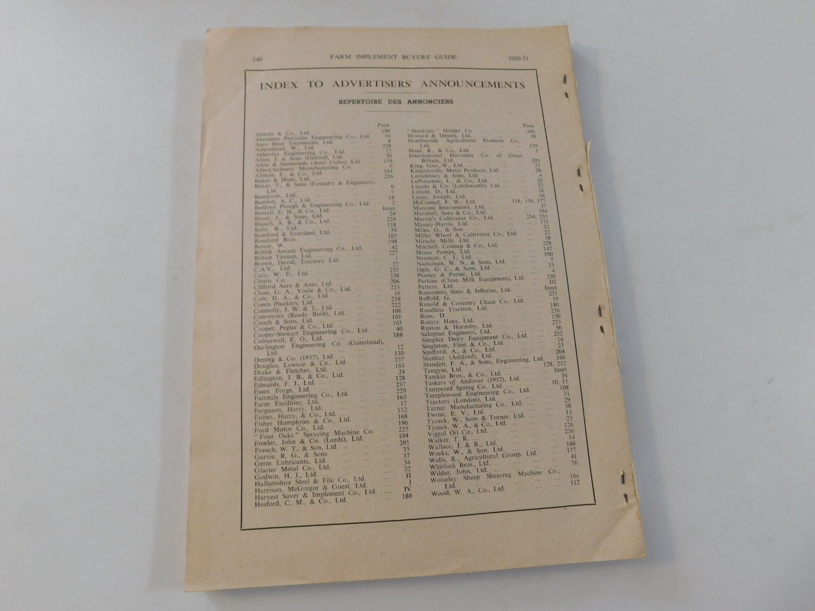 1950 FARM IMPLEMENT BUYER&rsquo;S GUIDE AGRICULTURAL MOWERS RAKES SWATHERS CORN DRILL