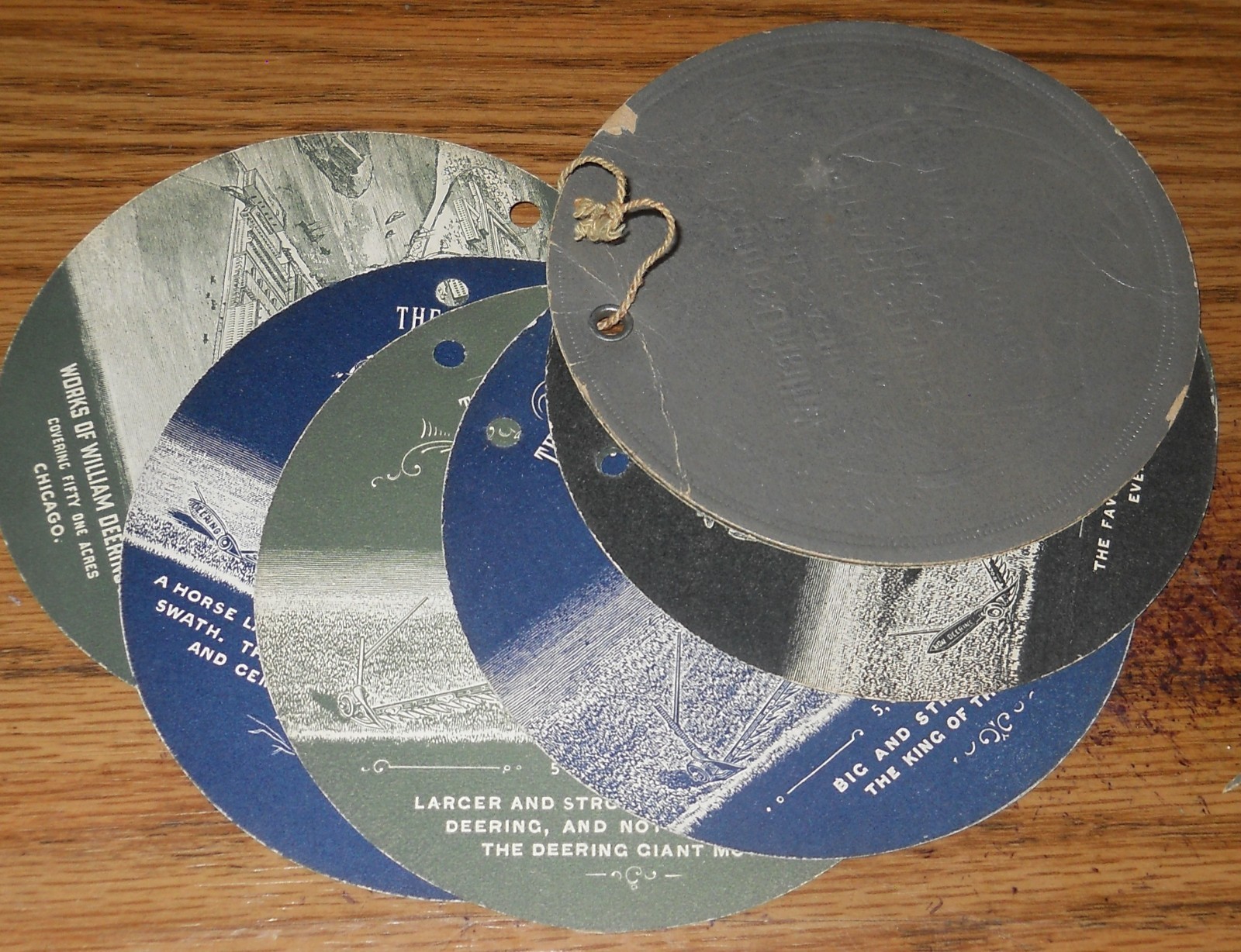 1893 Columbian Exposition – William Deering & Co. Advertising Disks