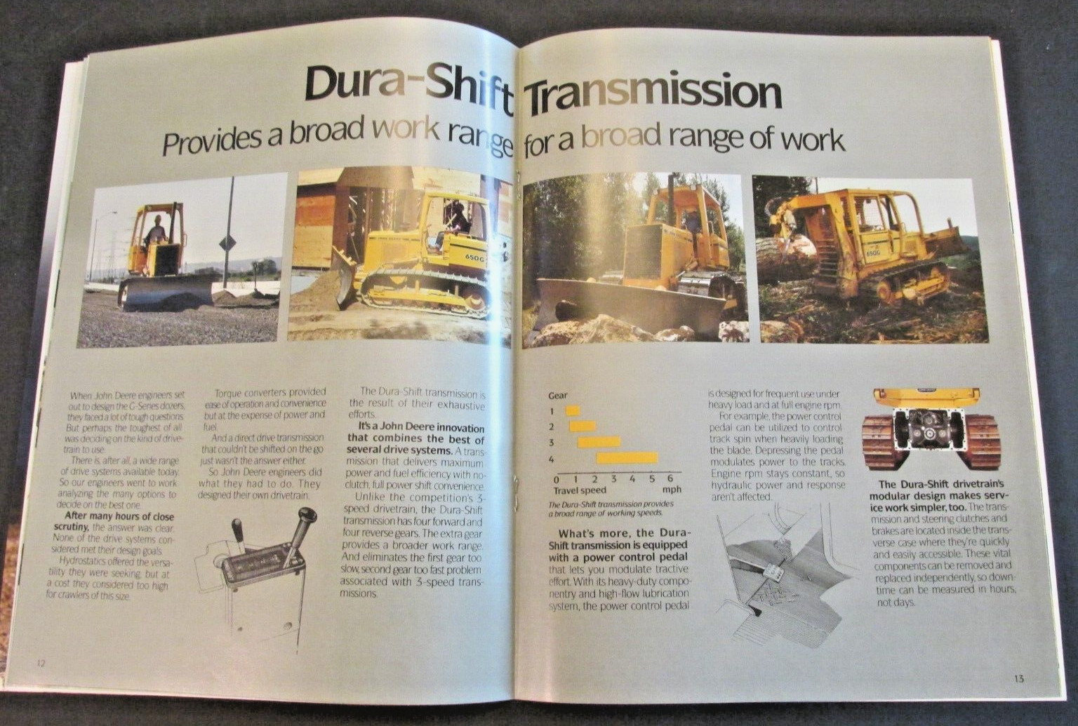 JOHN DEERE CRAWLER DOZERS UNDER 100 HP Dealer AD CATALOG BOOKLET
