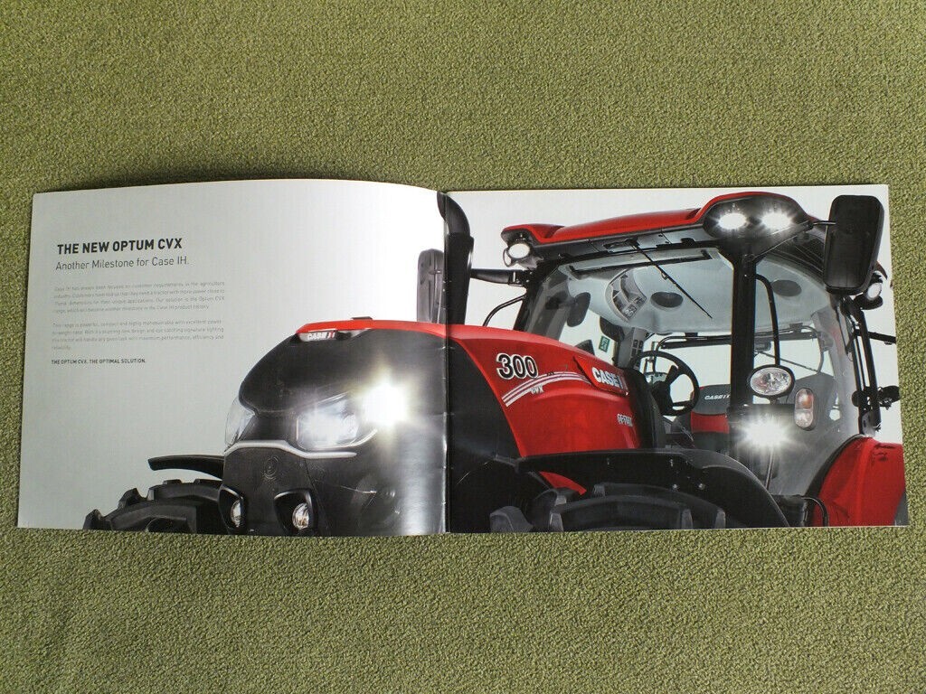 CASE IH OPTUM CVX Tractors Farm Agricultural Equipment Brochure Prospekt 2015