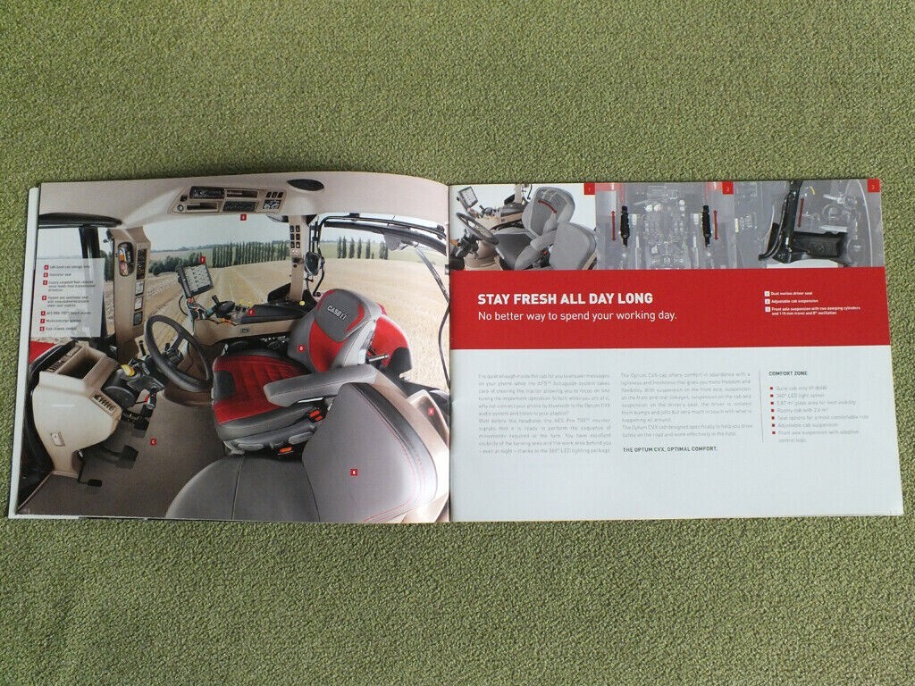 CASE IH OPTUM CVX Tractors Farm Agricultural Equipment Brochure Prospekt 2015
