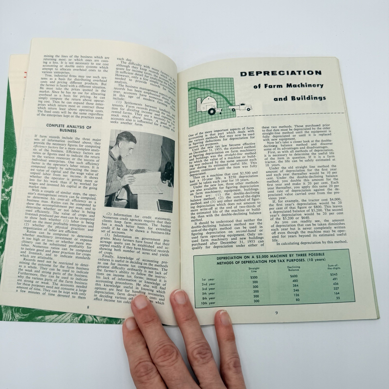 Vtg 1956 Farm Book & Almanac – Cities Service – 50s Tractor Gas Oil Agriculture