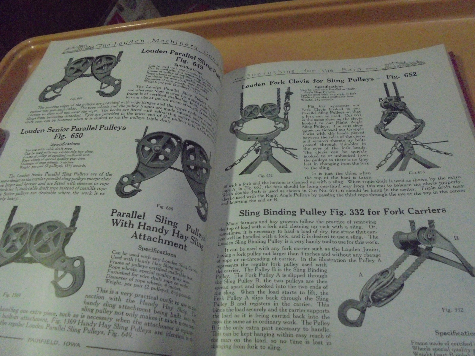 Vintage 1926 Louden Catalog barn, Hog, Dairy equipment