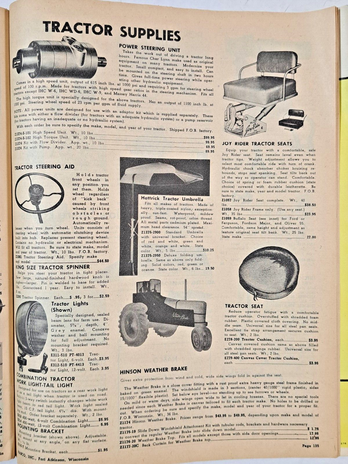 VTG 1962 NASCO Catalog #89 farm, equine, livestock, tools, tractor, implement