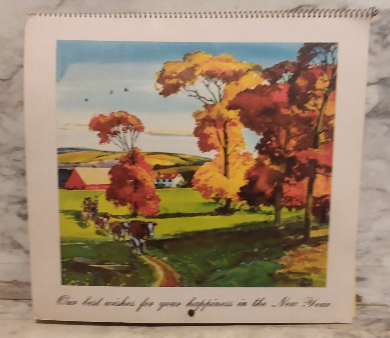 3 Vntg DE LAVAL Cream Separators Graphic Farm Ad WALL Calendars 1943, 1944, 1946