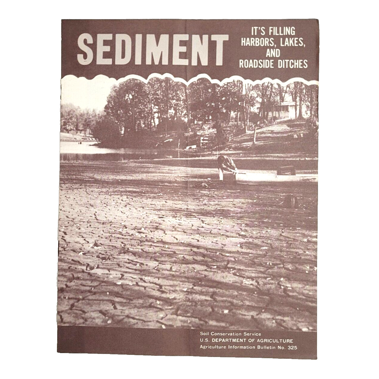 1967 US Department Agriculture USDA Sediment Bulletin 325 Soil Conservation Farm