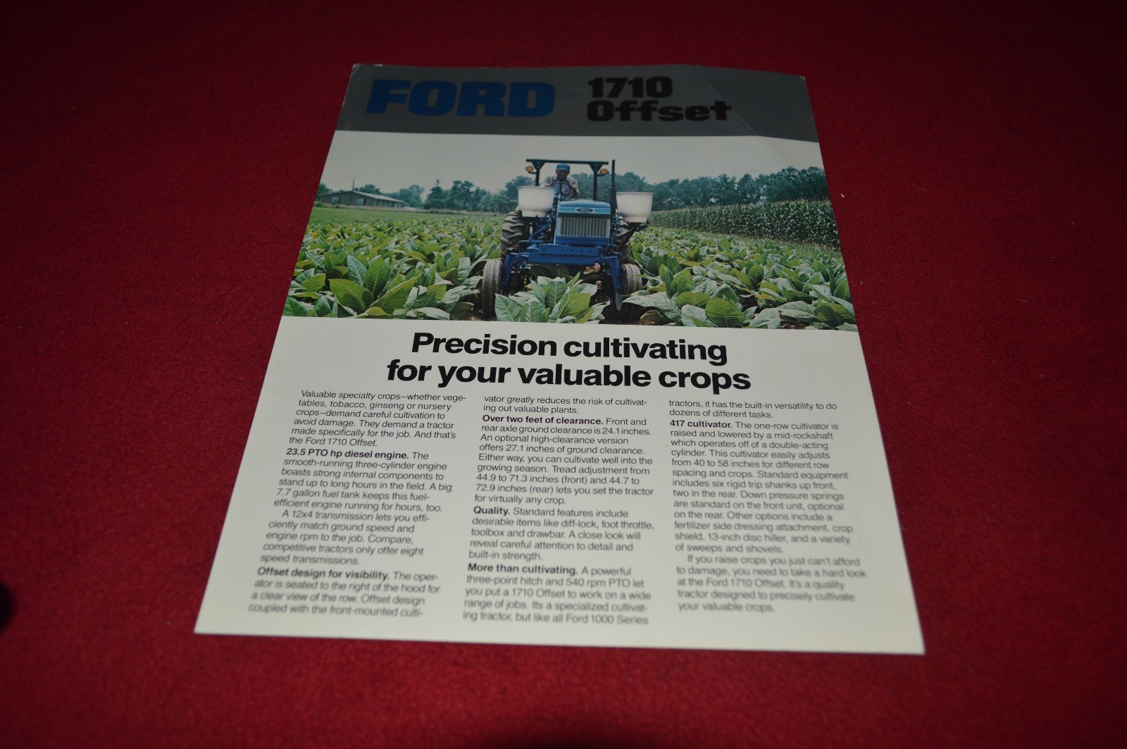 Ford 1710 Offset Tractor Dealer&rsquo;s Brochure DCPA6