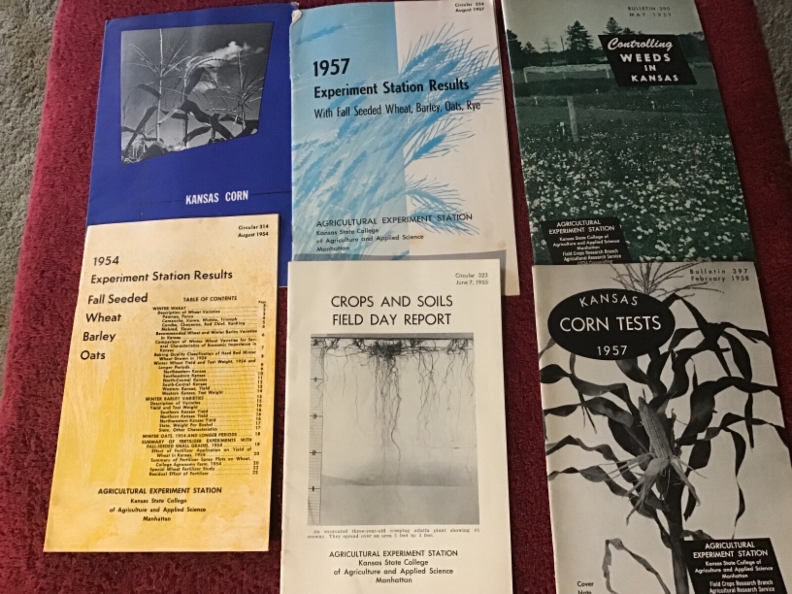 Lot of 6 1950’s Agricultural Experiment Station Bulletins