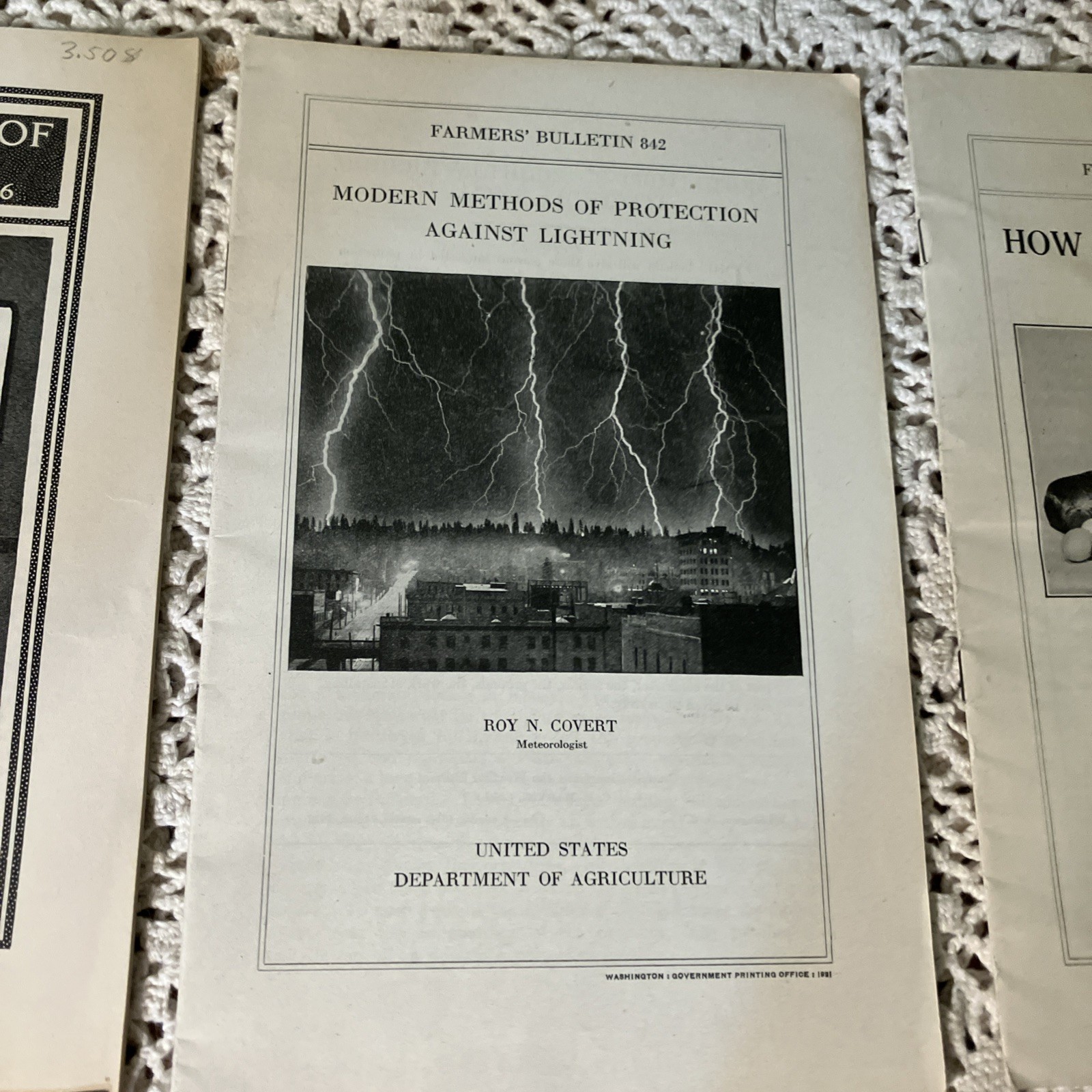 Department of Agriculture Antique 1919 & 20&rsquo;s Bulletin&rsquo;s Pamphlet&rsquo;s Lot 6-B