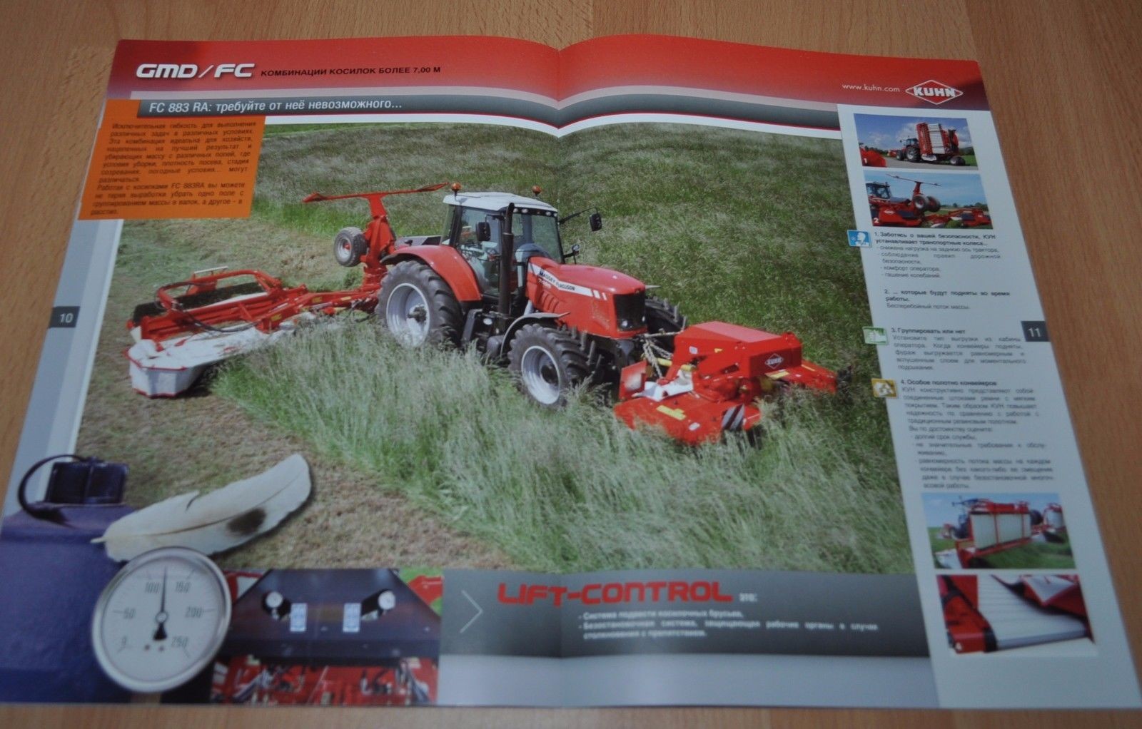 Kuhn GMD FC combination of mowers Tractor Brochure Prospekt