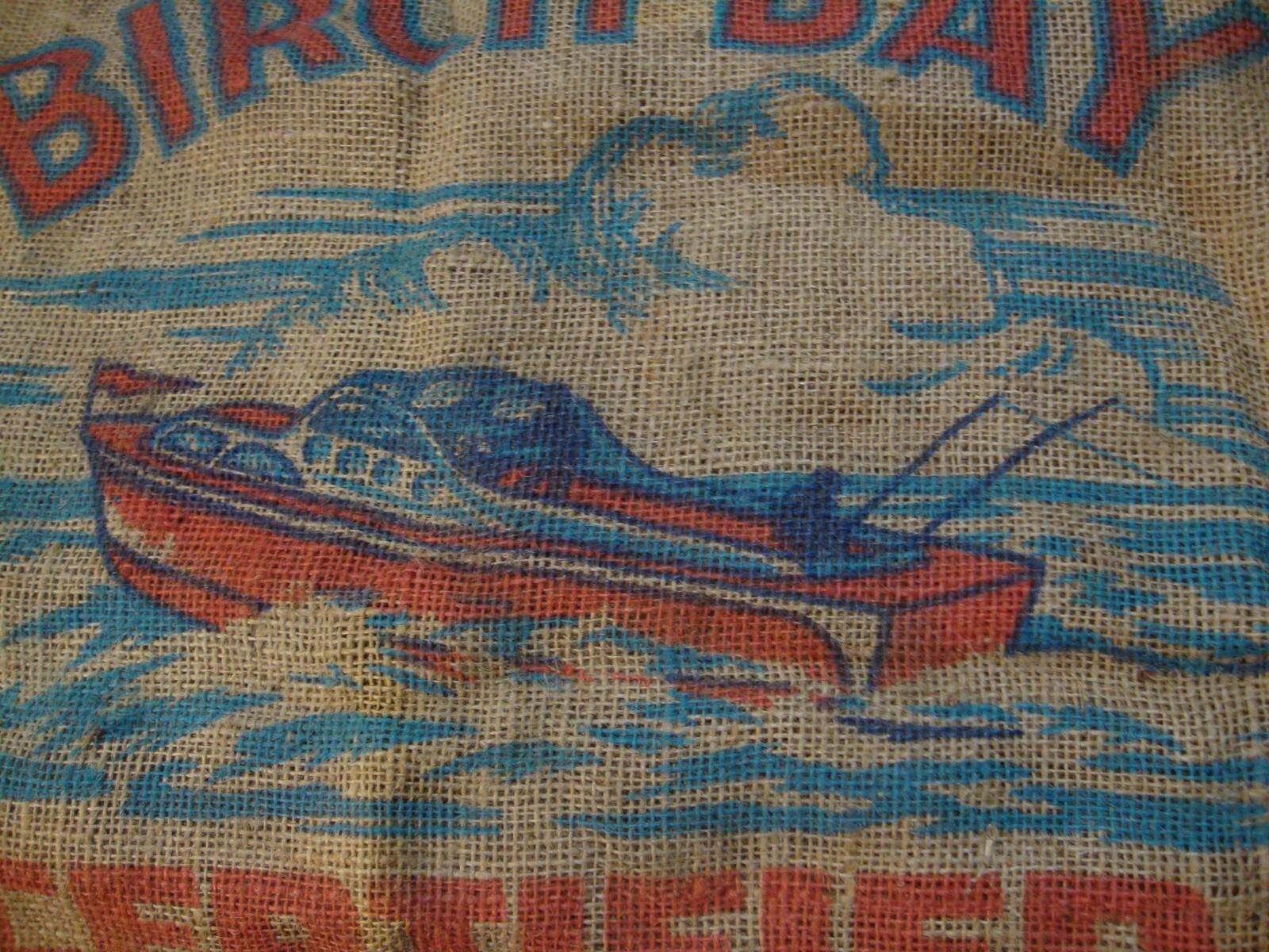 Vintage Potato Sack BIRCH BAY – grown by JOHN RAMERMAN-
