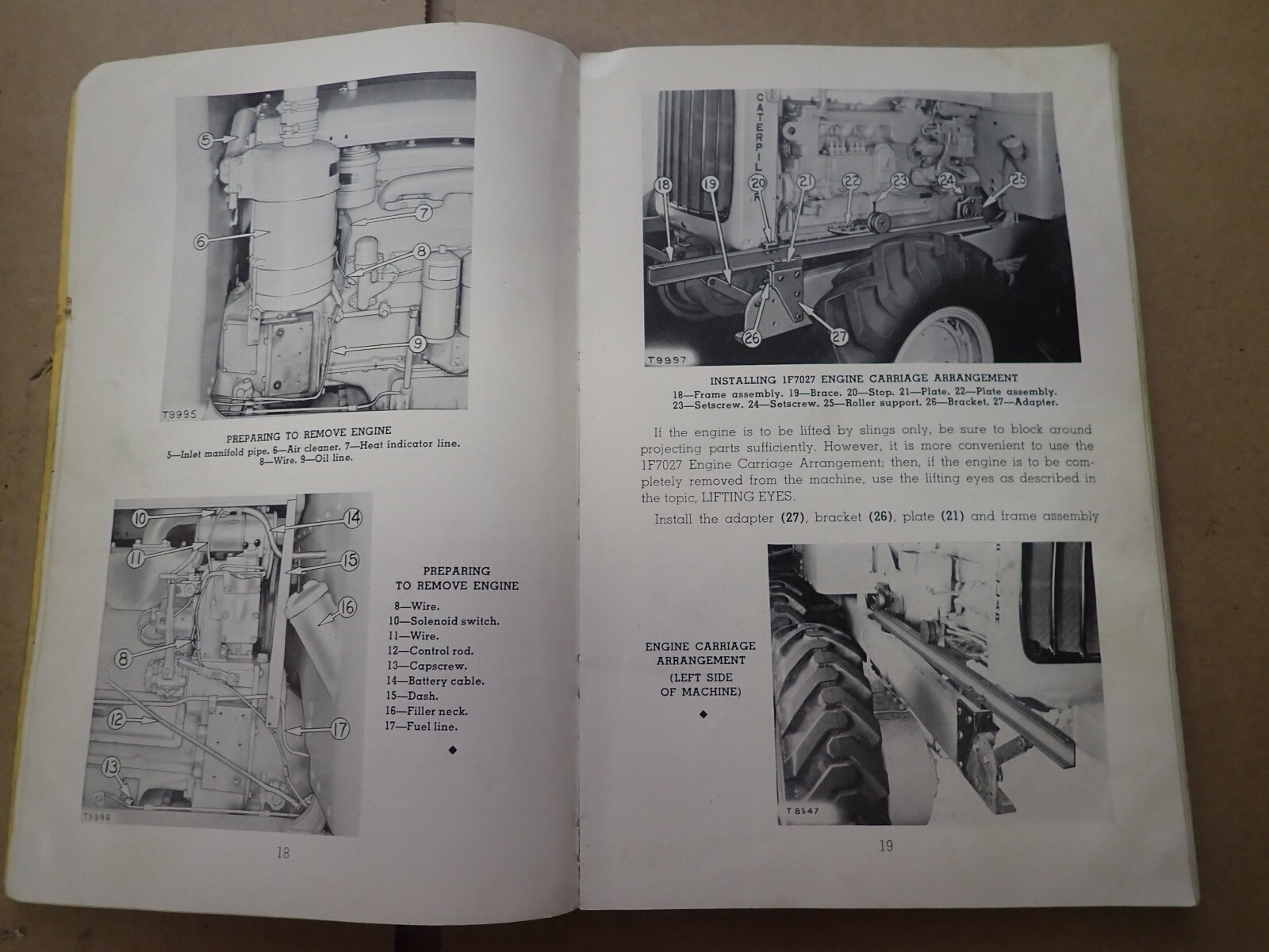 Original 1955 Caterpillar 12 Serviceman&rsquo;s Reference Book Maintenence Manual
