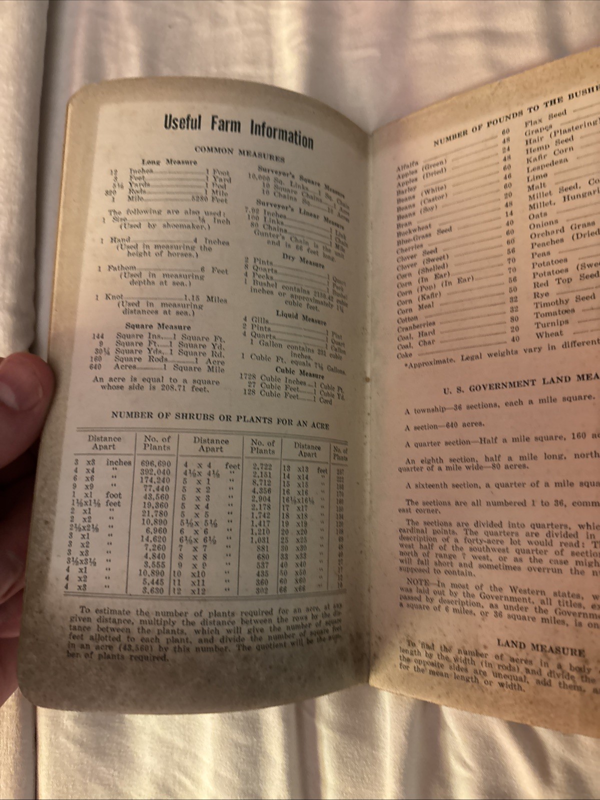 Vintage 1950 Master Farmer Ledger Unused Rain And Hall Insurance Bureau