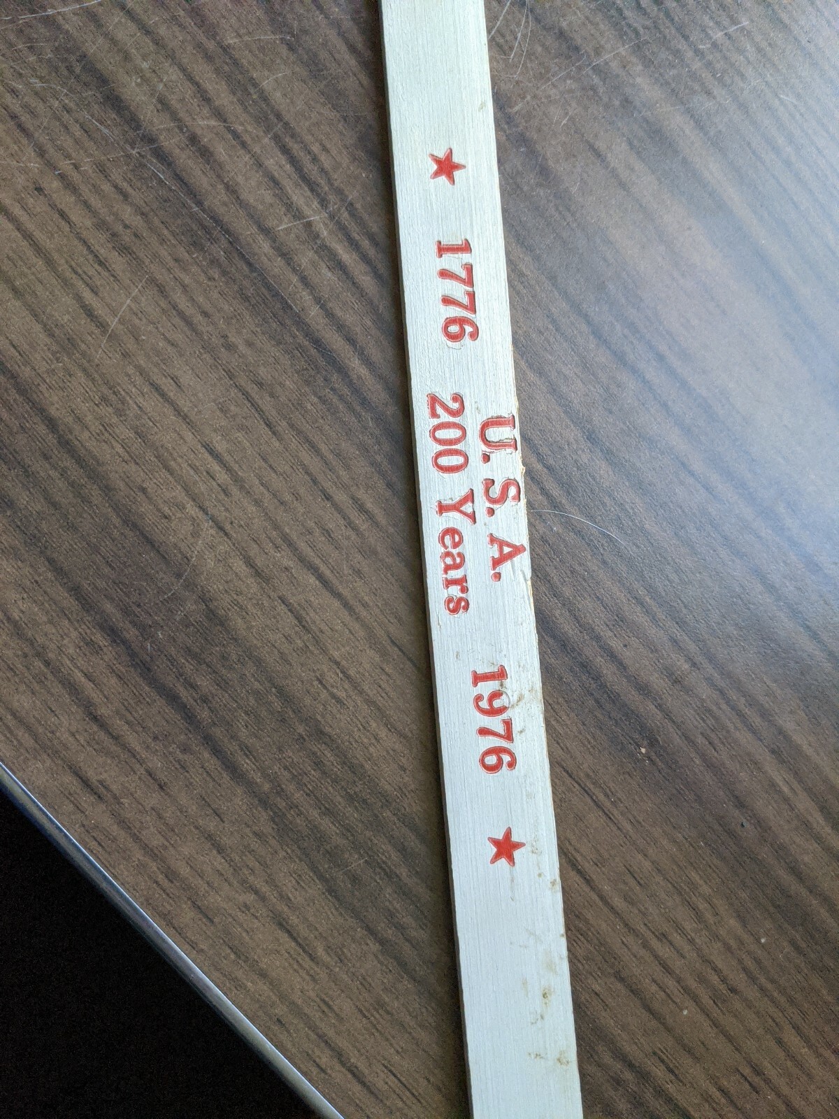 SILGAS ADVERTISING RULER YARDSTICK USA 1776-1976 200 YEARS BICENTENNIAL GAS VTG