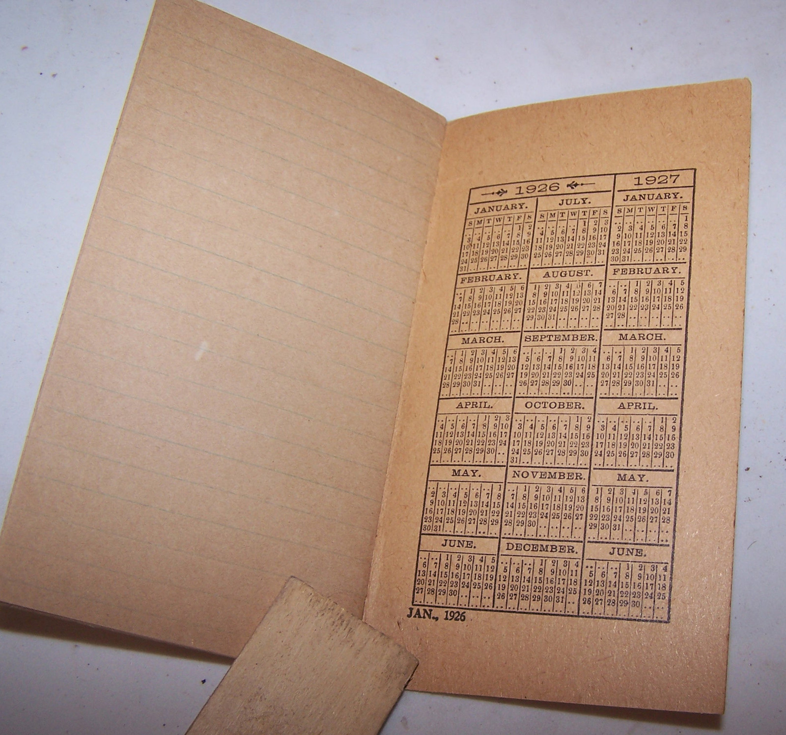 1926 John Cook & Sons Royal Fence Pocket Size Memo Book GREENCASTLE INDIANA